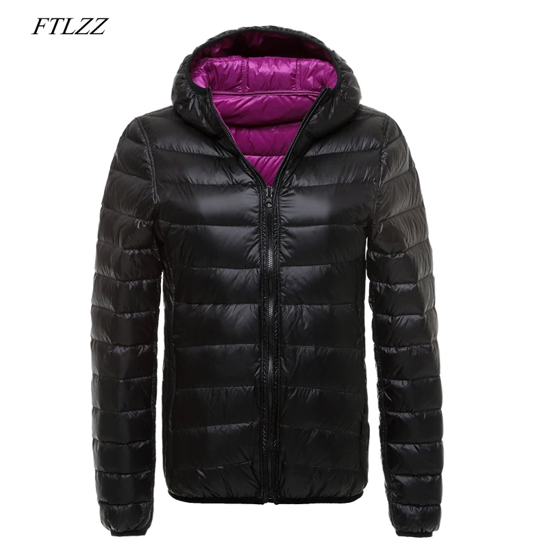 FTLZZ Women Plus Size 4XL Ultra Light Down Jacket Double Side Reversible Jackets Coat Female Slim Warm Duck Down Parkas
FTLZZ Women Plus Size 4XL Ultra Light Down Jacket Double Side Reversible Jackets Coat Female Slim Warm Duck Down Parkas