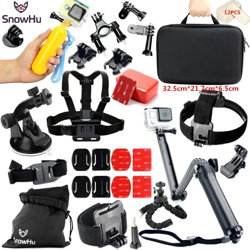 SnowHu Action Camera Accessory for Gopro Hero 10 9 8 7 6 5 4 Black Yi 4K 4K+ Lite 2 SJCAM SJ7 Eken H9 Go Pro Mount Set GS46C
SnowHu Action Camera Accessory for Gopro Hero 10 9 8 7 6 5 4 Black Yi 4K 4K+ Lite 2 SJCAM SJ7 Eken H9 Go Pro Mount Set GS46C