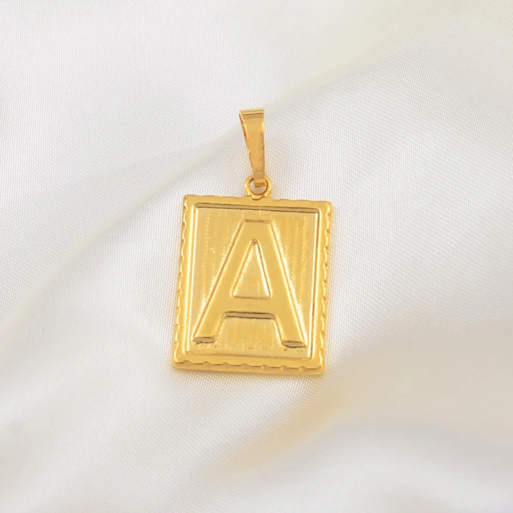 Anniyo (ONE PIECE) Square Letter Charms Initial Gold Color ONLY PENDANT Men Women English Alphabet Jewelry Gifts #104006P
Anniyo (ONE PIECE) Square Letter Charms Initial Gold Color ONLY PENDANT Men Women English Alphabet Jewelry Gifts #104006P