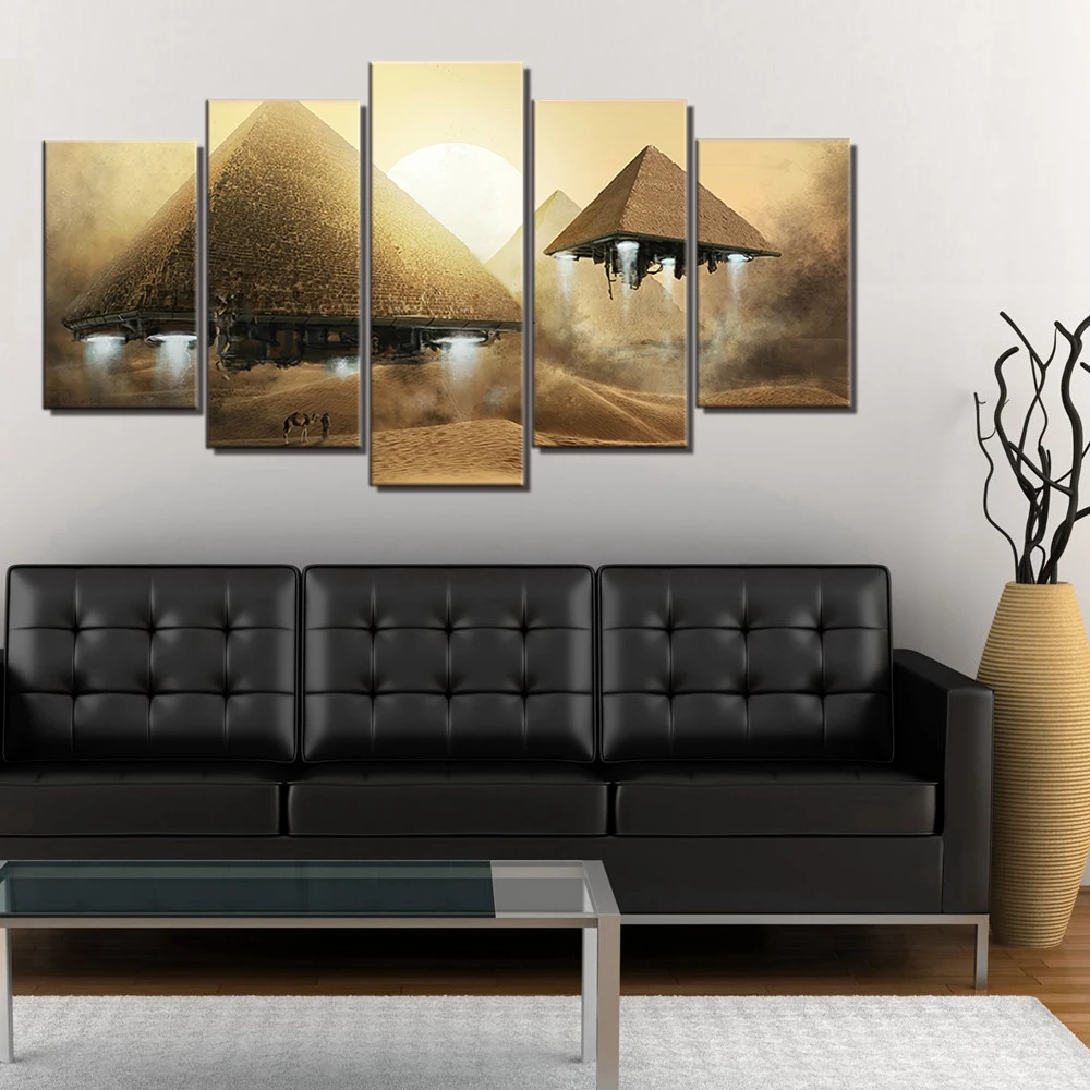 Artwork Egyptian Pyramids Space Ship UFO Abstract Landscape Pictures for Office Bedroom Wall Decor Poster Wall Art Canvas Prints
Artwork Egyptian Pyramids Space Ship UFO Abstract Landscape Pictures for Office Bedroom Wall Decor Poster Wall Art Canvas Prints