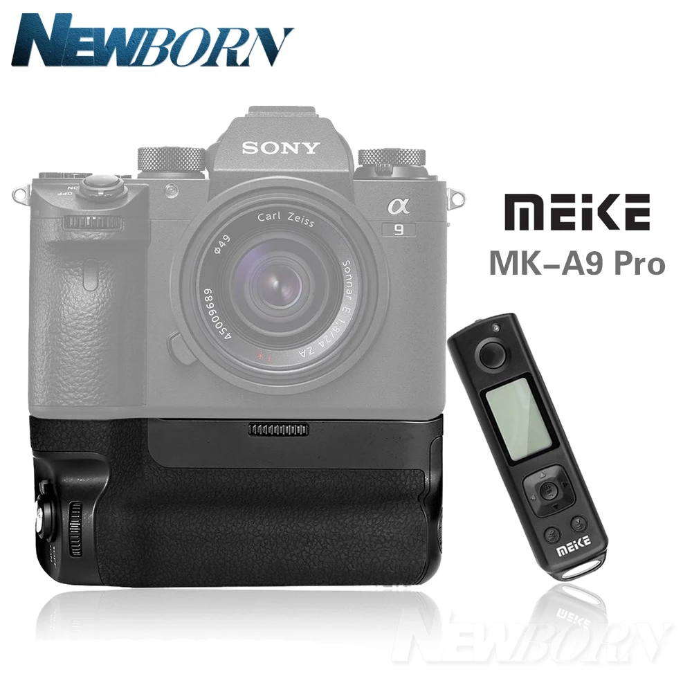 NEW Meike MK-A9 PRO Battery Grip 2.4GHz Remote Controller to Vertical-shooting Function for Sony A9 A7RIII A7III A7 III Camera
NEW Meike MK-A9 PRO Battery Grip 2.4GHz Remote Controller to Vertical-shooting Function for Sony A9 A7RIII A7III A7 III Camera
