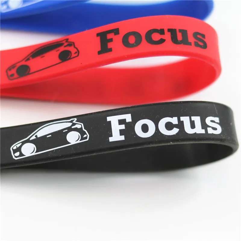 Автомобиль Sticke Световой силиконовая эмблемы автомобиль брелок для Ford Focus 2 3 4