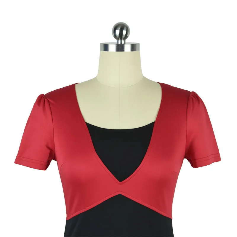 2016 New Women Summer Dresses European Fashion V Patchwork Short Sleeve Bodycon Pencil Office Dress Lady Wear to Work Dress
2016 New Women Summer Dresses European Fashion V Patchwork Short Sleeve Bodycon Pencil Office Dress Lady Wear to Work Dress