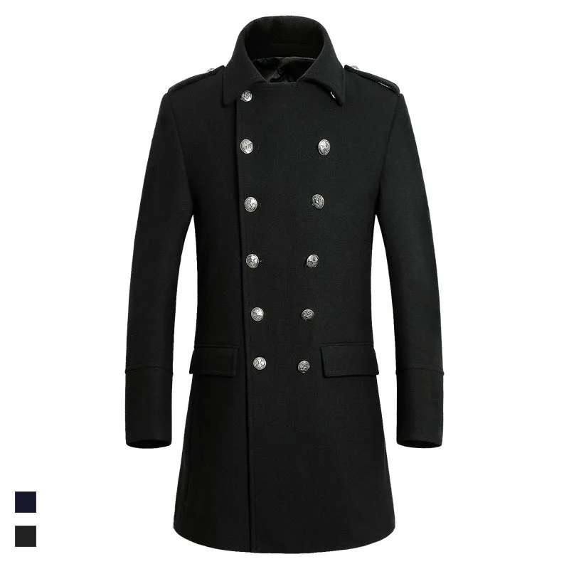 2019 Fashion Plus Size Business Casual Wool Coat Men Outwear Casaco Masculino New Mens Long Wool Pea Coat Winter Designer
2019 Fashion Plus Size Business Casual Wool Coat Men Outwear Casaco Masculino New Mens Long Wool Pea Coat Winter Designer