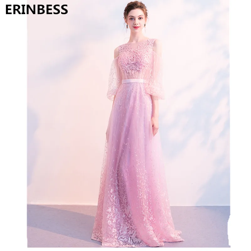 Scoop Neck Pink Prom Dress Robe De Soiree Three Quarter Long Prom Dresses Real Photo 2019 Vestido De Festa Evening Prom Gown
Scoop Neck Pink Prom Dress Robe De Soiree Three Quarter Long Prom Dresses Real Photo 2019 Vestido De Festa Evening Prom Gown