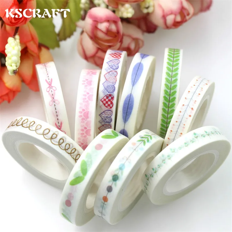 KSCRAFT 8 мм * 10 м клейкая лента для скрапбукинга DIY Craft Sticky Deco маскирующая Японская Бумага васи лента цветная серия
KSCRAFT 8 мм * 10 м клейкая лента для скрапбукинга DIY Craft Sticky Deco маскирующая Японская Бумага васи лента цветная серия