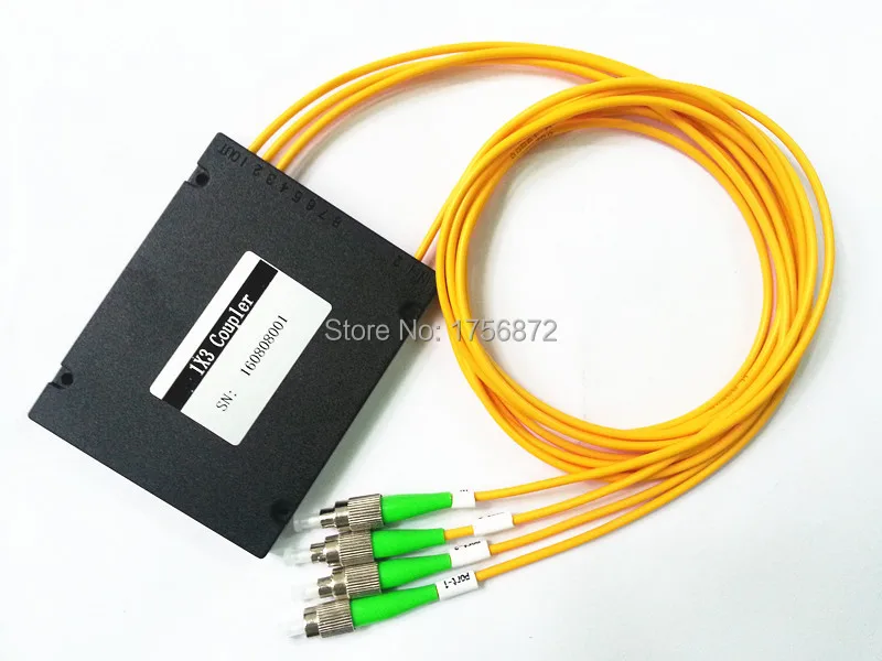 1x3 Single-Mode Couplers 1x3 Singlemode Dual Window 1310/1550nm 50/50 FBT Coupler 1*3 FBT Splitter with FC/APC ABS
1x3 Single-Mode Couplers 1x3 Singlemode Dual Window 1310/1550nm 50/50 FBT Coupler 1*3 FBT Splitter with FC/APC ABS