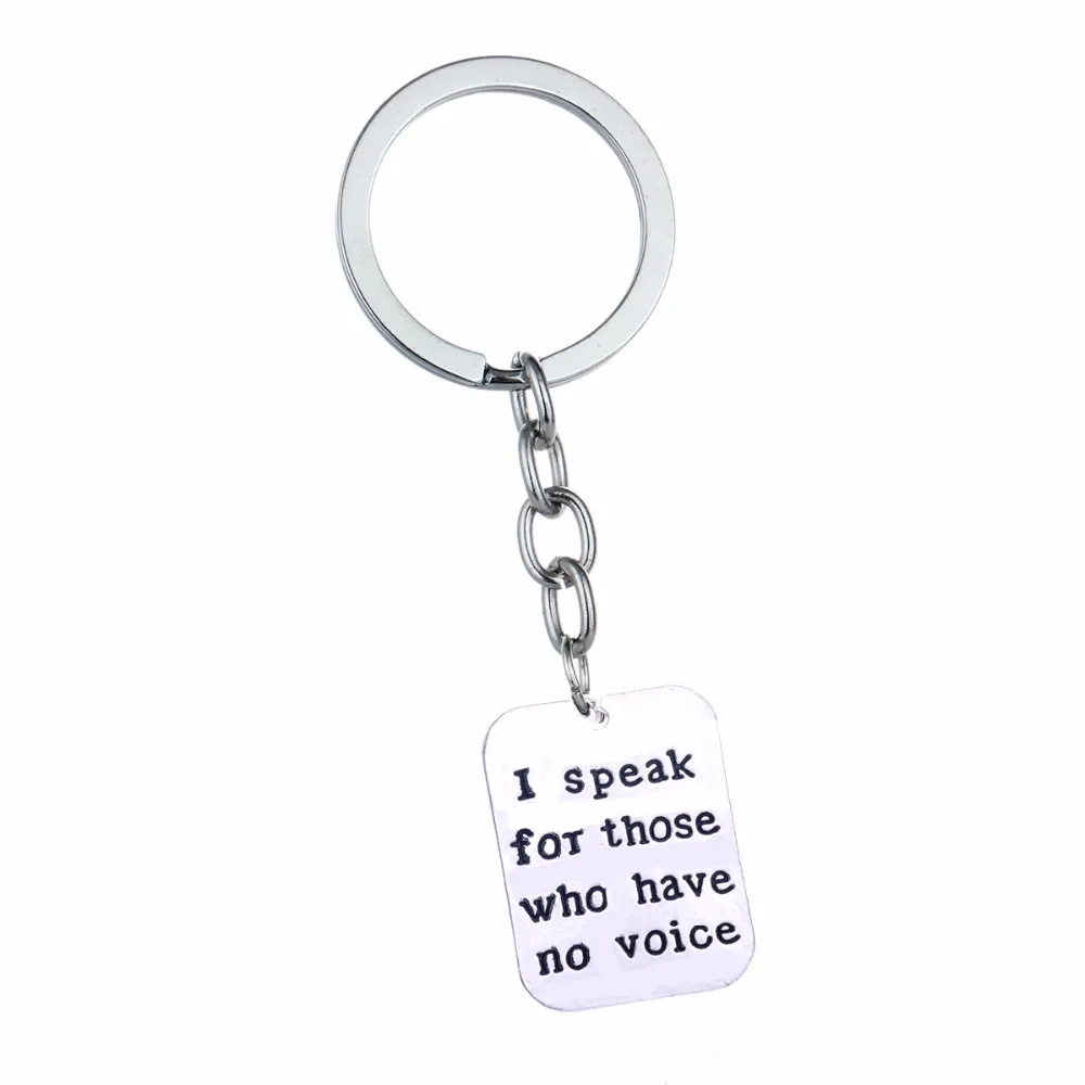 Bespmosp 12PC/Lot "I Speak For Those Who Have No Voice"Square Pendant Keychain Keyring Pet Animals Rescued Charm Chain Jewelry
Bespmosp 12PC/Lot "I Speak For Those Who Have No Voice"Square Pendant Keychain Keyring Pet Animals Rescued Charm Chain Jewelry