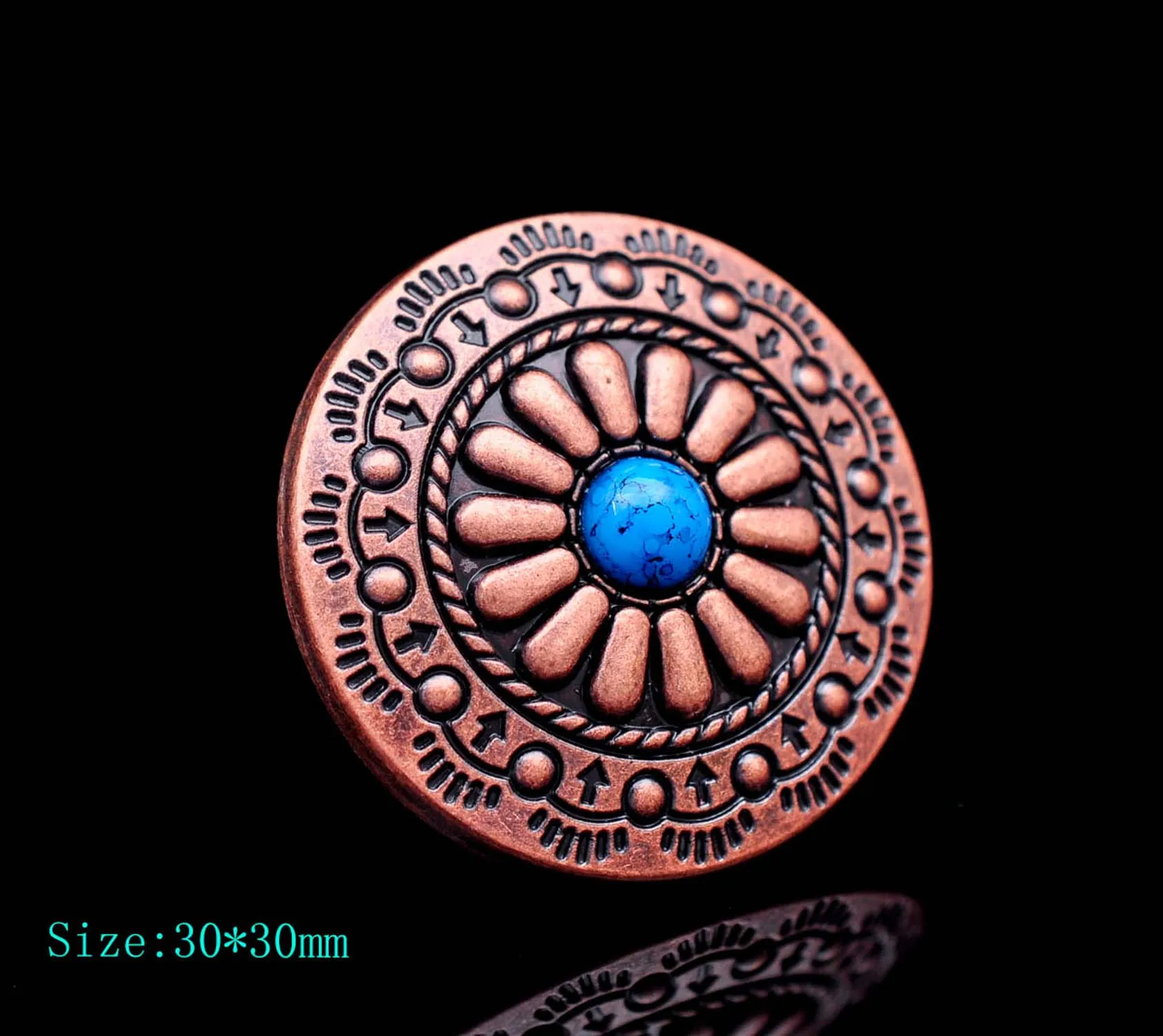 Southeast American Style Flower Engraved Turquoise Concho For Belt Leathercraft Wallet Decor Screwback Lot 10pc
Southeast American Style Flower Engraved Turquoise Concho For Belt Leathercraft Wallet Decor Screwback Lot 10pc