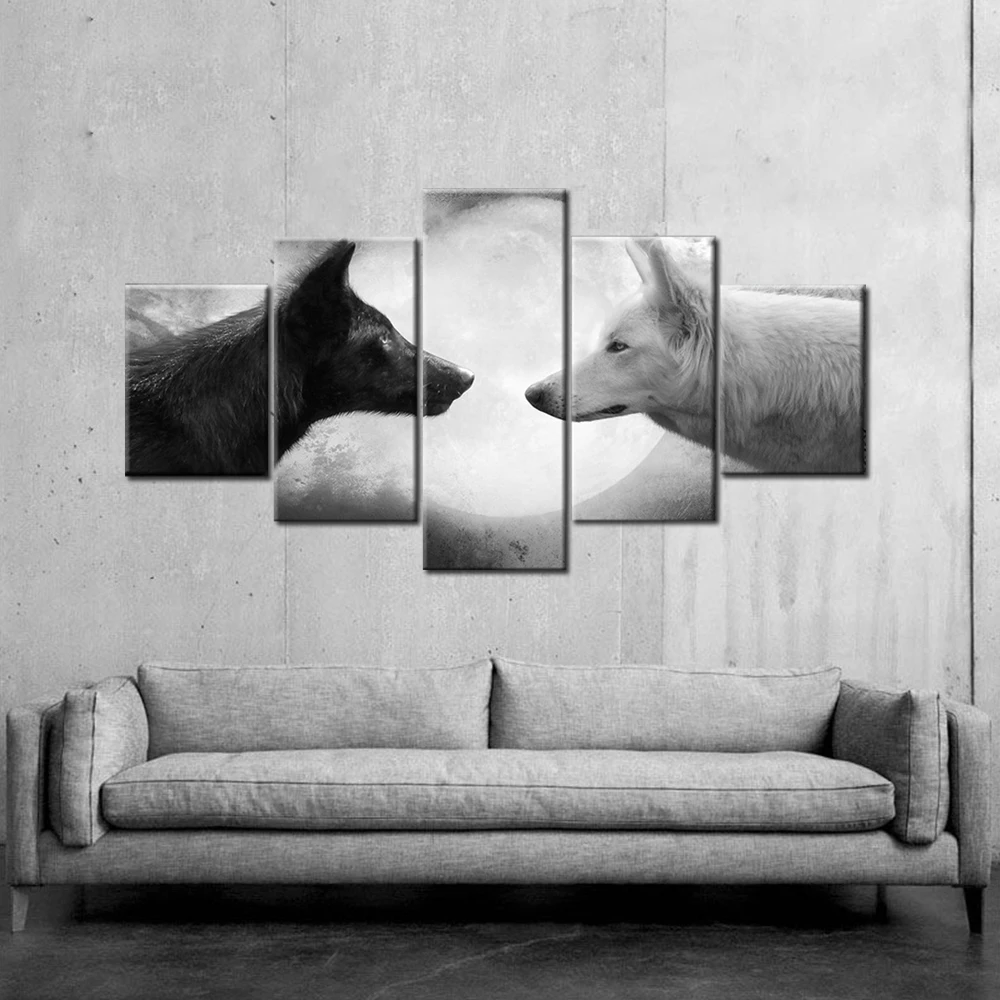 Black White Wolf Wall Decoration Posters And Prints Living Room Wall Art Pictures Animal Home Canvas Painting
Black White Wolf Wall Decoration Posters And Prints Living Room Wall Art Pictures Animal Home Canvas Painting