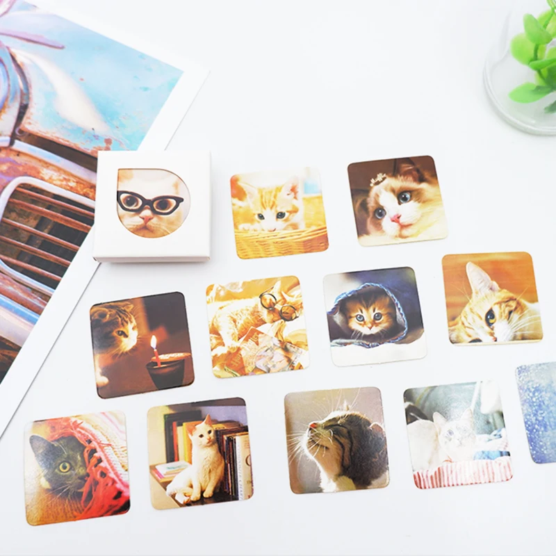 38 pcs/box Cat paper sticker DIY decoration stickers of craft diary scrapbooking planner label sticker
38 pcs/box Cat paper sticker DIY decoration stickers of craft diary scrapbooking planner label sticker