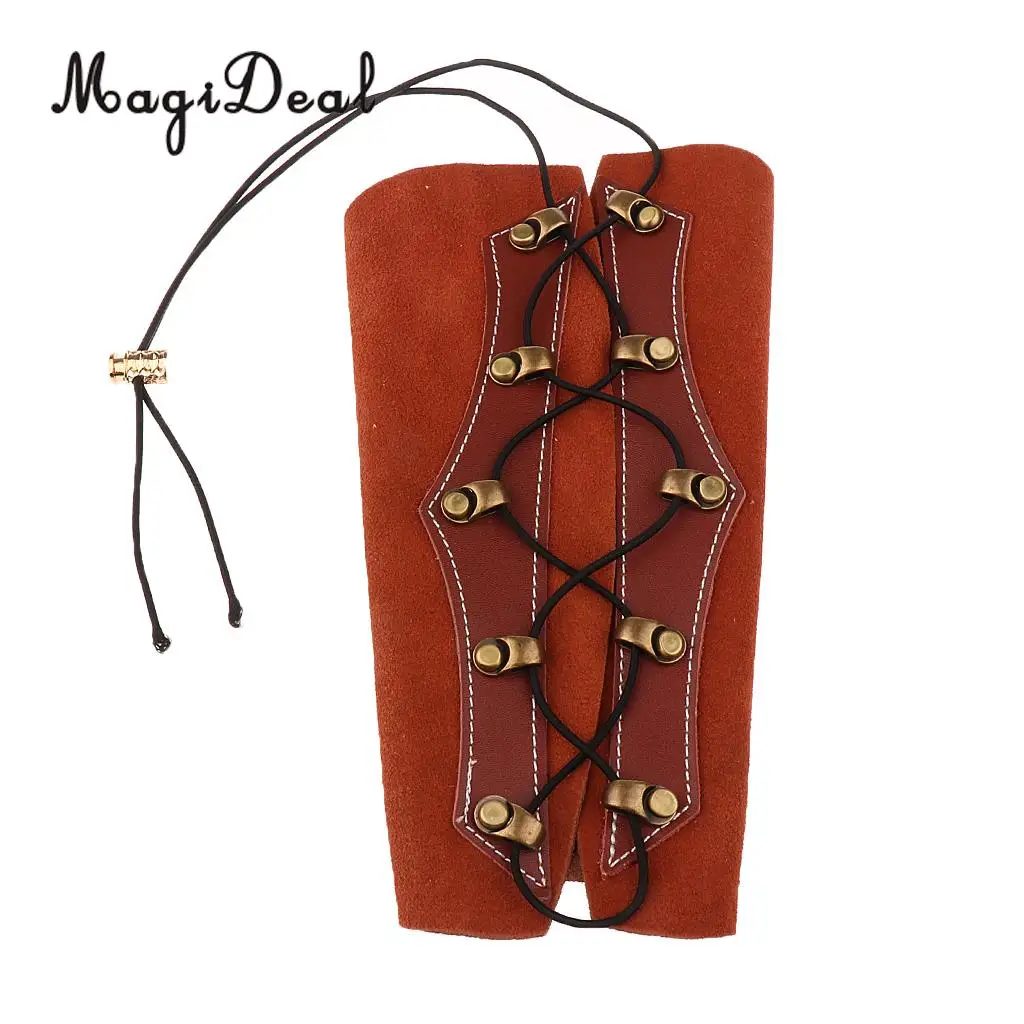 MagiDeal Archery Brown Leather Arm Guard Bracer for Traditonal Bow Hunting Shooting
MagiDeal Archery Brown Leather Arm Guard Bracer for Traditonal Bow Hunting Shooting