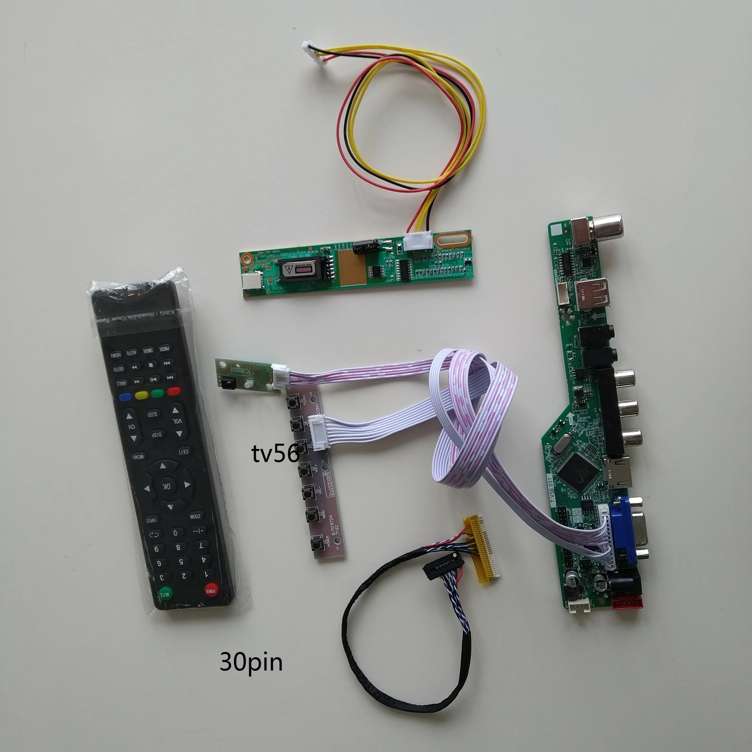 ТВ совместимому с HDMI USB VGA AV ЖК дисплей светодиодный аудио 1 флуоресцентные лампы