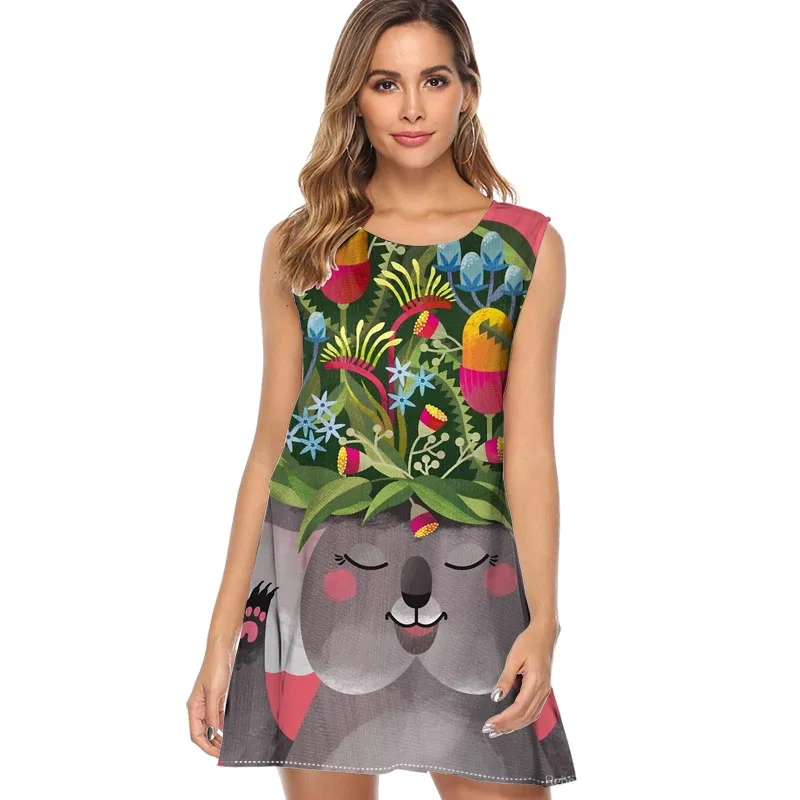 Midsummer Flowers Women Dress 2019 New Sleeveless Floral Print Summer Dress A-line Casual Shift Dress Boho Dress Vestidos
Midsummer Flowers Women Dress 2019 New Sleeveless Floral Print Summer Dress A-line Casual Shift Dress Boho Dress Vestidos