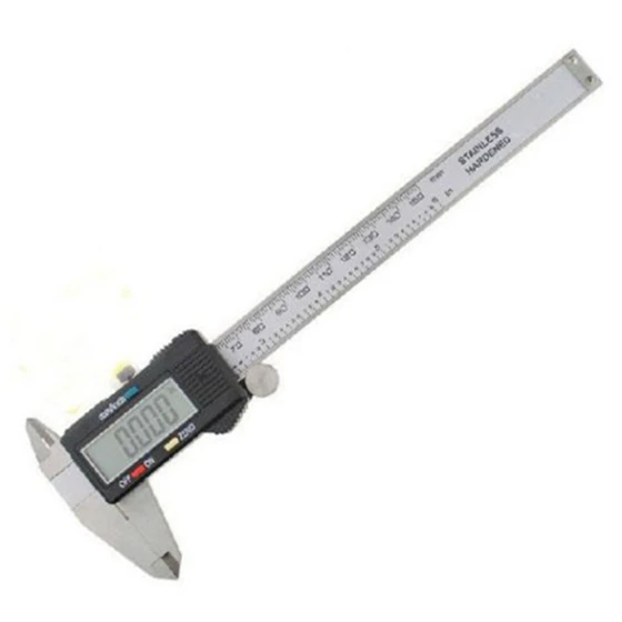 Silver 6 "/ 150mm Digital Electronic King Foot Caliber Large LCD Screen Tool Minimeter
Silver 6 "/ 150mm Digital Electronic King Foot Caliber Large LCD Screen Tool Minimeter