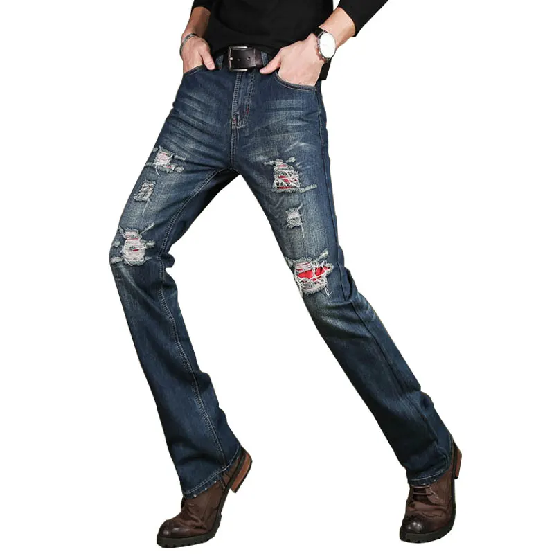 Jeans Male Flares-Pants Trousers Boot-Cut Blue Casual Men's High-Quality Denim Business Size 28-38
Jeans Male Flares-Pants Trousers Boot-Cut Blue Casual Men's High-Quality Denim Business Size 28-38