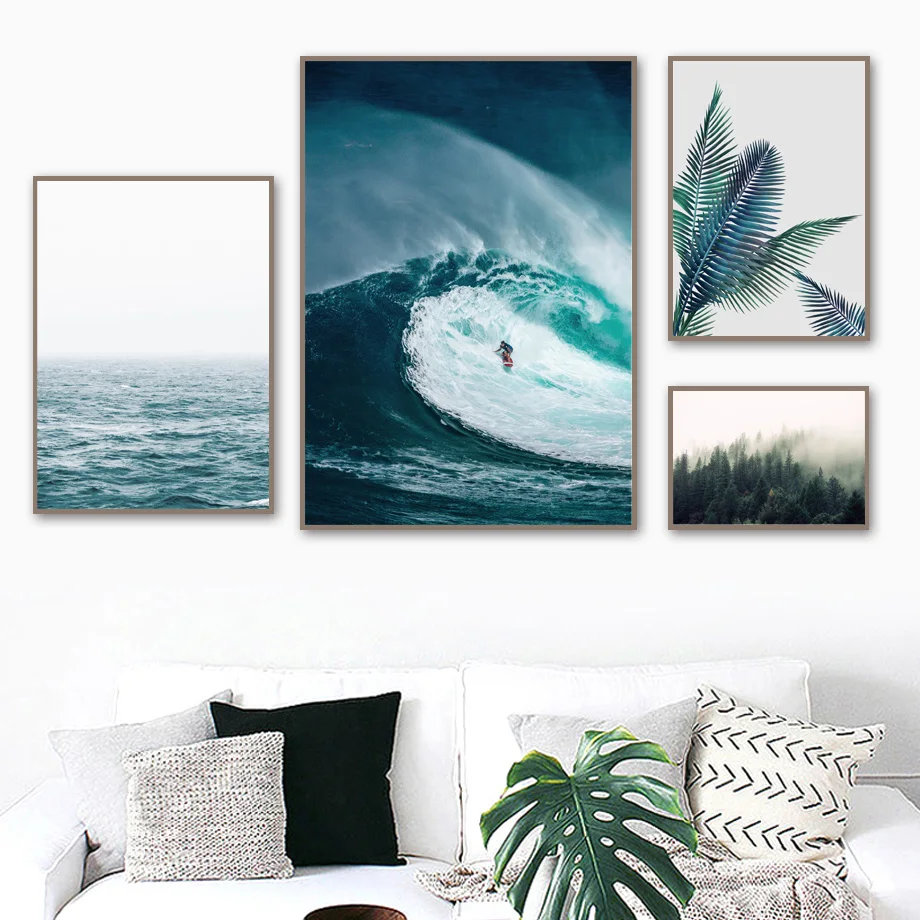 Palm Leaf Forest Surf Sea Wave Landscape Wall Art Canvas Painting Nordic Posters And Prints Wall Pictures For Living Room Decor
Palm Leaf Forest Surf Sea Wave Landscape Wall Art Canvas Painting Nordic Posters And Prints Wall Pictures For Living Room Decor