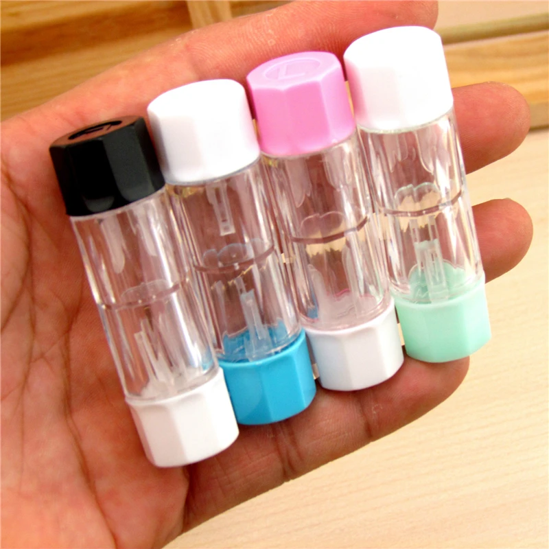 

Fashion New 1 Pc Men Women Contact Lens Box Bottle Plastic Objective Travel Portable Case Storage Container High Quality