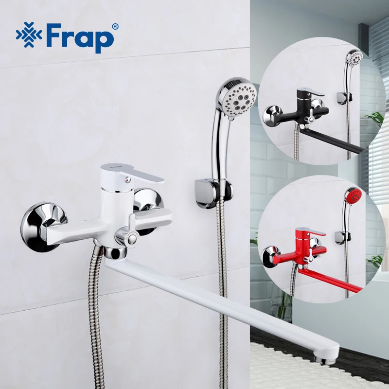 Frap 1 set 340mm Outlet pipe Multi-color Bath shower faucet Brass body surface Spray painting shower head F2241 F2242 F2243
Frap 1 set 340mm Outlet pipe Multi-color Bath shower faucet Brass body surface Spray painting shower head F2241 F2242 F2243