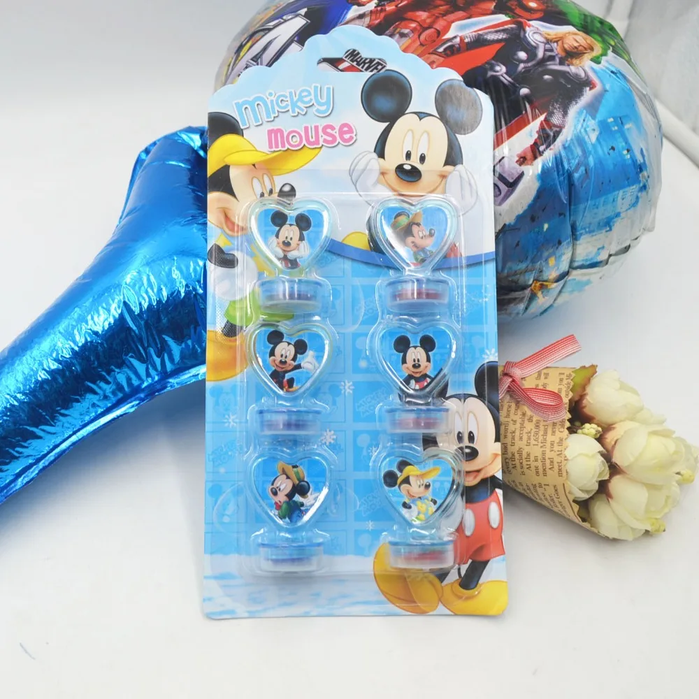 6pcs/set Mickey Mouse Party Decoration Rubber Stamp Funny Mickey For Kids Decor Cartoon Seal Stamper Birthday Party Supplies
6pcs/set Mickey Mouse Party Decoration Rubber Stamp Funny Mickey For Kids Decor Cartoon Seal Stamper Birthday Party Supplies