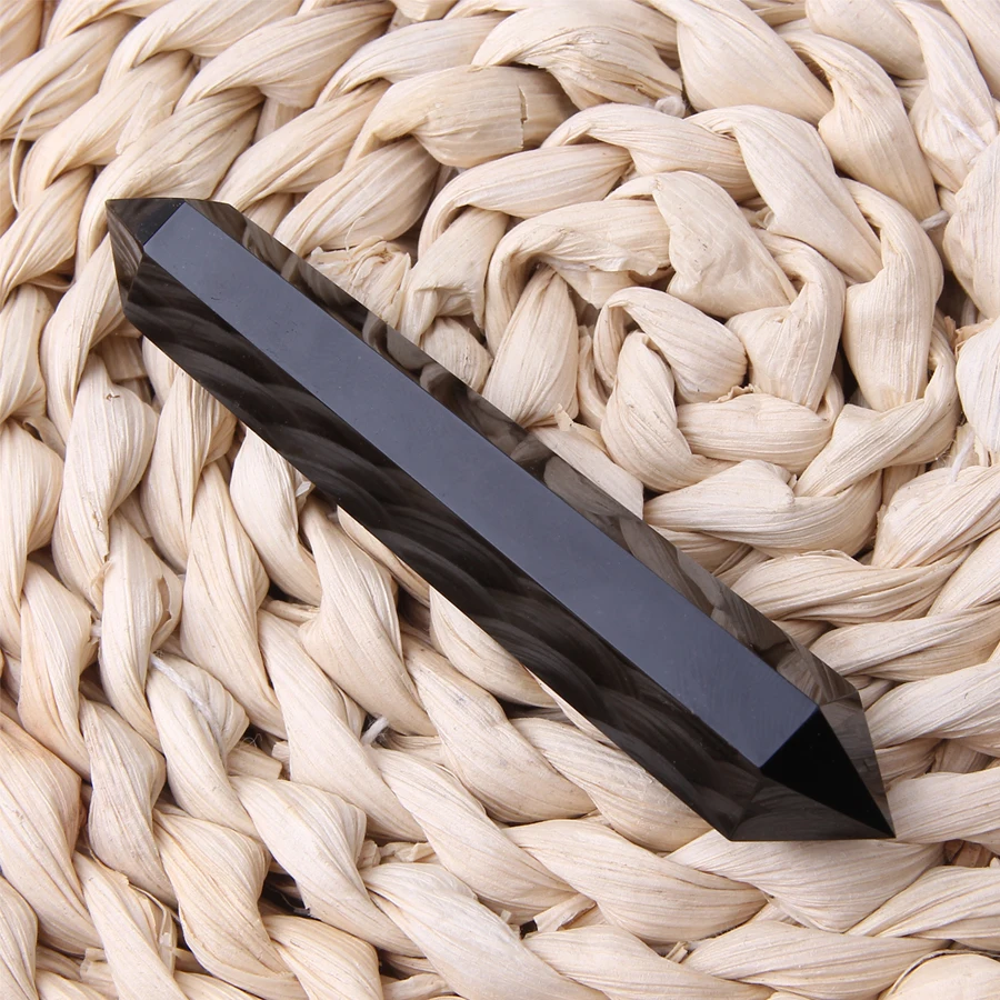 2018 Natural stone carved bead 90-100mm Black obsidian double Point Sceptre Feng shui Chakra Healing Crystal Reiki
2018 Natural stone carved bead 90-100mm Black obsidian double Point Sceptre Feng shui Chakra Healing Crystal Reiki