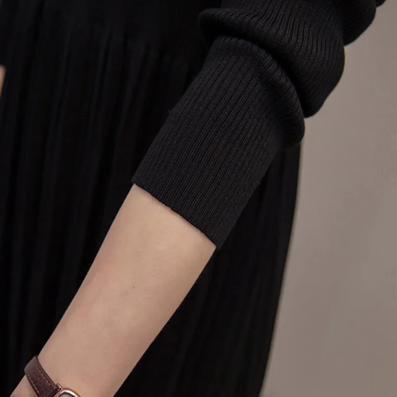 QAZXSW 2018 New Spring Women Plus Size Knitted Dress Harajuku Sweater Dress Pleated Mini Woolen Dress Vestidos Feminino HB569
QAZXSW 2018 New Spring Women Plus Size Knitted Dress Harajuku Sweater Dress Pleated Mini Woolen Dress Vestidos Feminino HB569