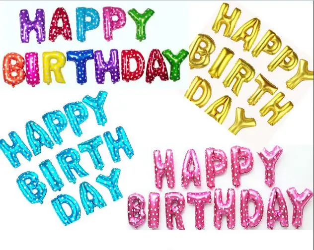 16inch Happy Birthday Letter Shaped Ballons 13pcs/lot Decoration Air Balloon Foil Inflatable Party Balloons Children's Gifts
16inch Happy Birthday Letter Shaped Ballons 13pcs/lot Decoration Air Balloon Foil Inflatable Party Balloons Children's Gifts