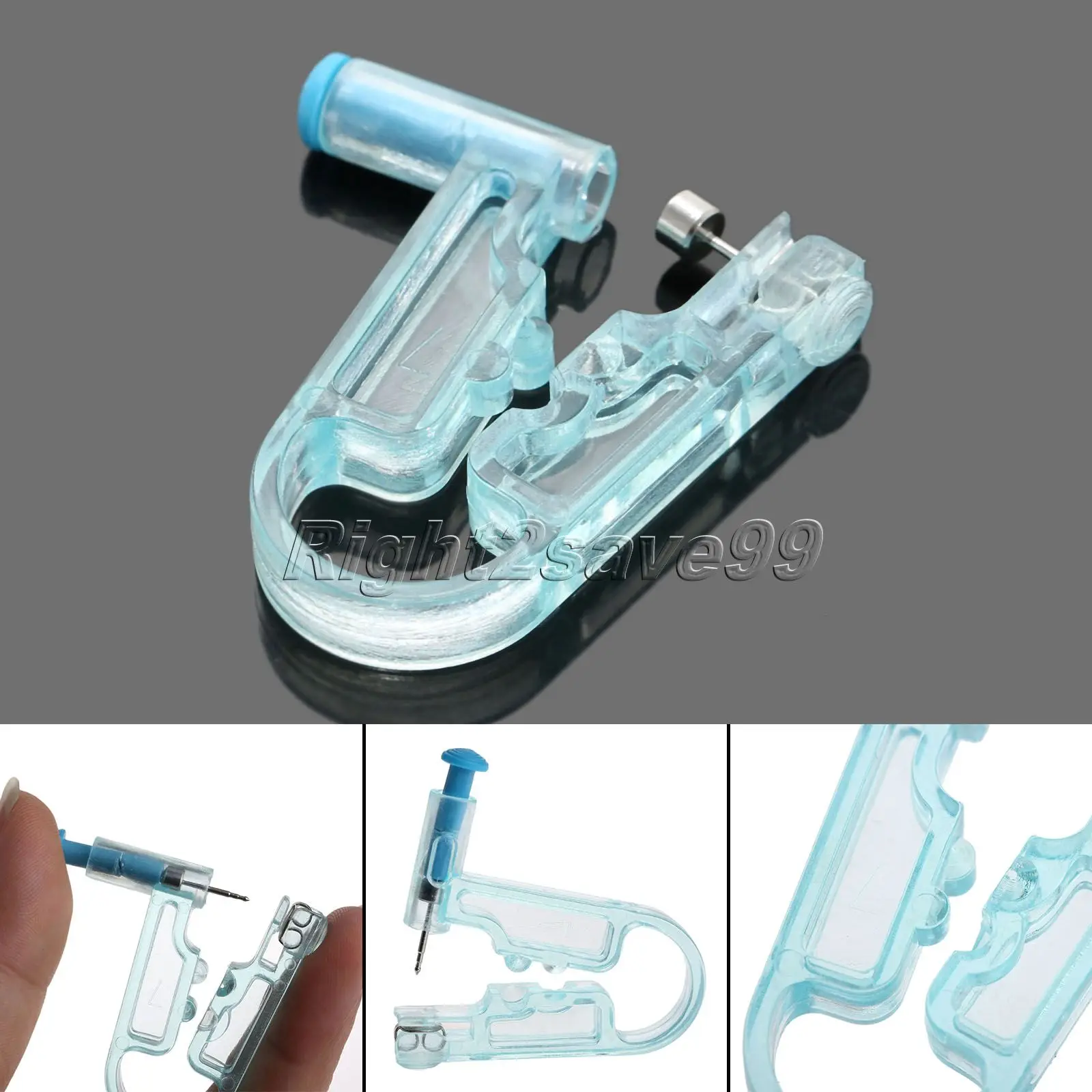 Disposable Body Piercing Asepsis Needle Safety Unit Tool Ear Nose Lip Gun Stud Kits Kit Set | Красота и здоровье