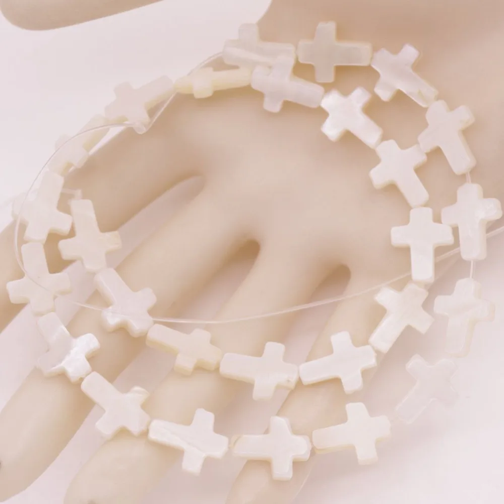 Cross Shell 12mmX15mm White Mother of Pearl Loose Beads Strand 15" Jewelry Making
Cross Shell 12mmX15mm White Mother of Pearl Loose Beads Strand 15" Jewelry Making