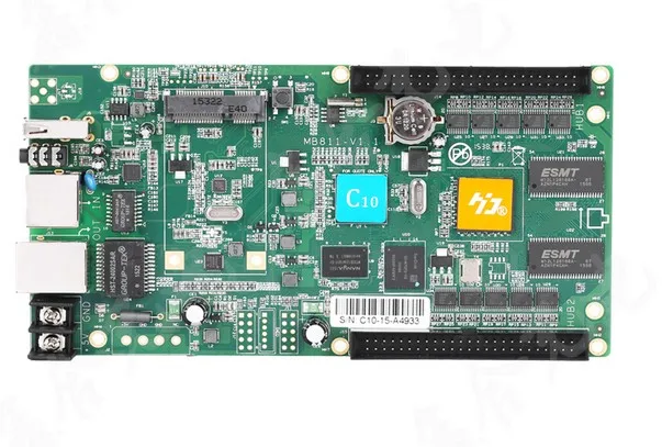 Полноцветная светодиодная видеокарта управления HD C10, асинхронная карта управления (вместо C1), 384*128 пикселей, светодиодный видеоконтроллер ...
Полноцветная светодиодная видеокарта управления HD C10, асинхронная карта управления (вместо C1), 384*128 пикселей, светодиодный видеоконтроллер ...
