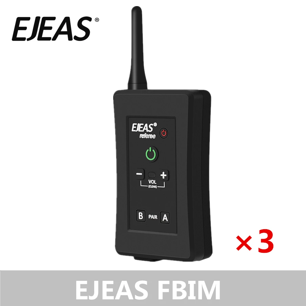 3 Pack EJEAS FBIM Four-Way Bluetooth Referee Headset with Armband Case 1.2Km Waterproof for Soccer Football Coaches
3 Pack EJEAS FBIM Four-Way Bluetooth Referee Headset with Armband Case 1.2Km Waterproof for Soccer Football Coaches