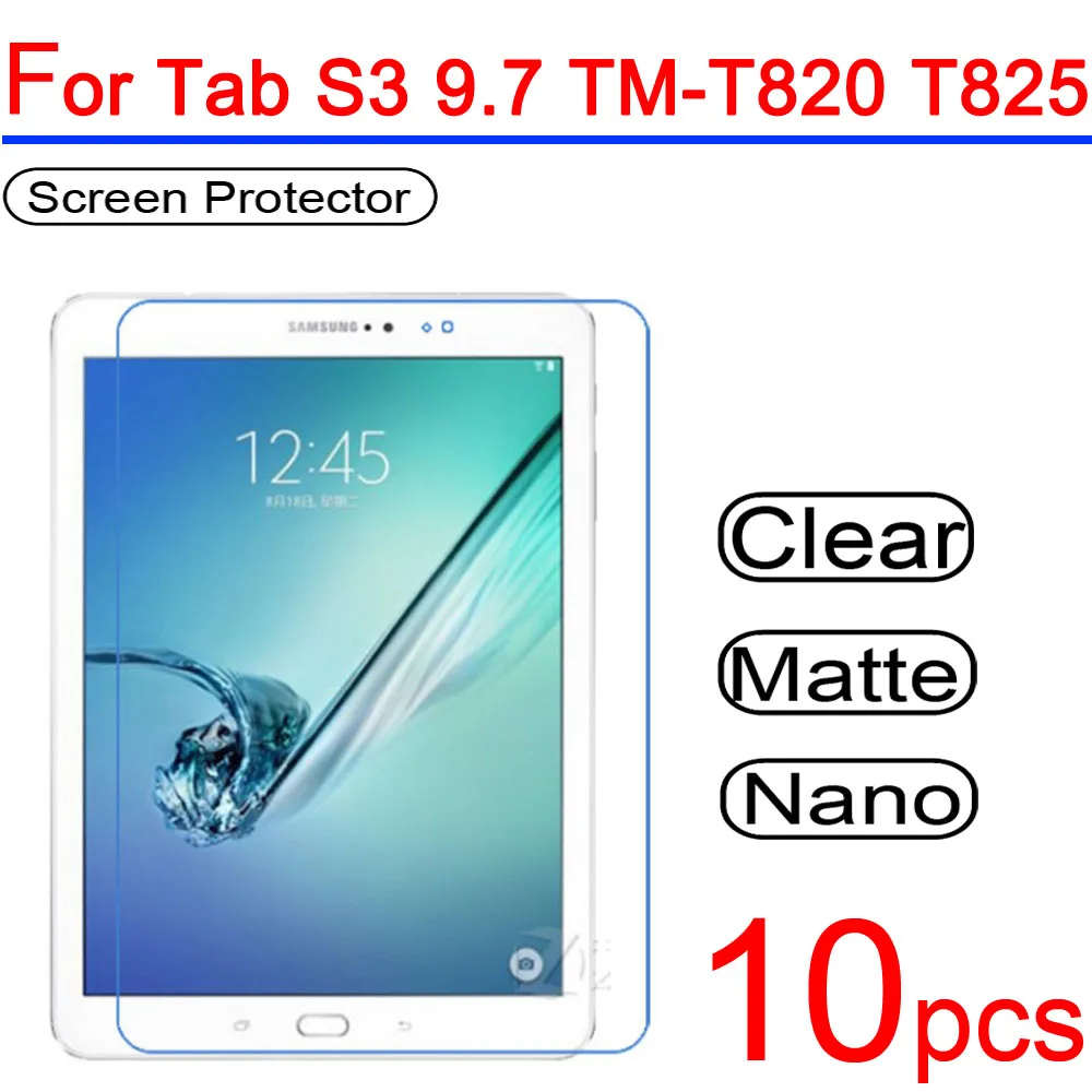 10 шт. ультра прозрачное защитное покрытие ЖК экрана для Samsung Galaxy Tab s2 s3 8 0 9 7 T710 T715 T815