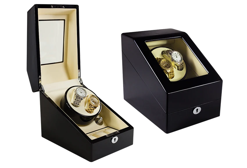 2+3 Fashion Daul Channel Automatic Watch Winder,5 Modes 3 Box Case Locks Black Wooden Watch Winder
2+3 Fashion Daul Channel Automatic Watch Winder,5 Modes 3 Box Case Locks Black Wooden Watch Winder