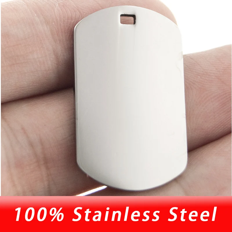 Stainless Steel Dogtags Pendant For Women Metal Military Plates Collar Blank Army Ketting Mirror Polished Wholesale 50pcs
Stainless Steel Dogtags Pendant For Women Metal Military Plates Collar Blank Army Ketting Mirror Polished Wholesale 50pcs