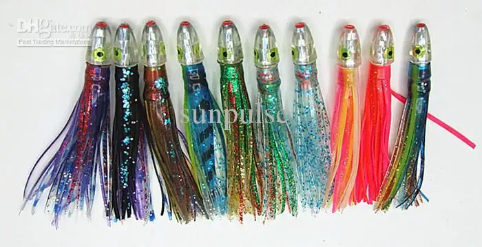 4inch/6.5g mixed colour new octopus skirt bait fishing lures fishing tackle sea trolling lures resin head double skirt
4inch/6.5g mixed colour new octopus skirt bait fishing lures fishing tackle sea trolling lures resin head double skirt