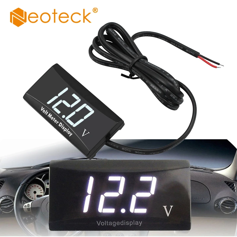 Neoteck Цифровой DC 8-16 В Белый светодиодный дисплей Вольтметр Панель Напряжение вольтметр 12 В Водонепроницаемый светодиодный цифровой вольтме...
Neoteck Цифровой DC 8-16 В Белый светодиодный дисплей Вольтметр Панель Напряжение вольтметр 12 В Водонепроницаемый светодиодный цифровой вольтме...