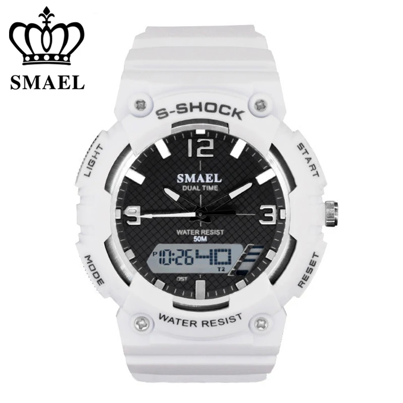 SMAEL Brand Men Women Watches Fashion Digital Pointer Double Display Electronic Watch Luminous Alarm Clock Student Wristwatches
SMAEL Brand Men Women Watches Fashion Digital Pointer Double Display Electronic Watch Luminous Alarm Clock Student Wristwatches