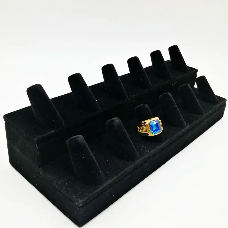 Free Shipping 260 x 100mm Black Velvet 12 Ring Display Stand Holder,Fashion Jewelry Display
Free Shipping 260 x 100mm Black Velvet 12 Ring Display Stand Holder,Fashion Jewelry Display