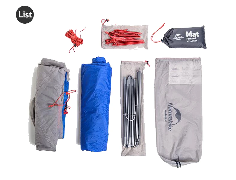 NatureHike Paro 2 Person Sturdy Tent 20D Ultralight Waterproof For Hiking Camping Travel NH17T006-L
NatureHike Paro 2 Person Sturdy Tent 20D Ultralight Waterproof For Hiking Camping Travel NH17T006-L
