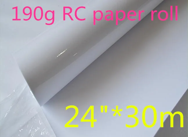 24"*30m Premium 190g waterproof RC glossy photo paper roll