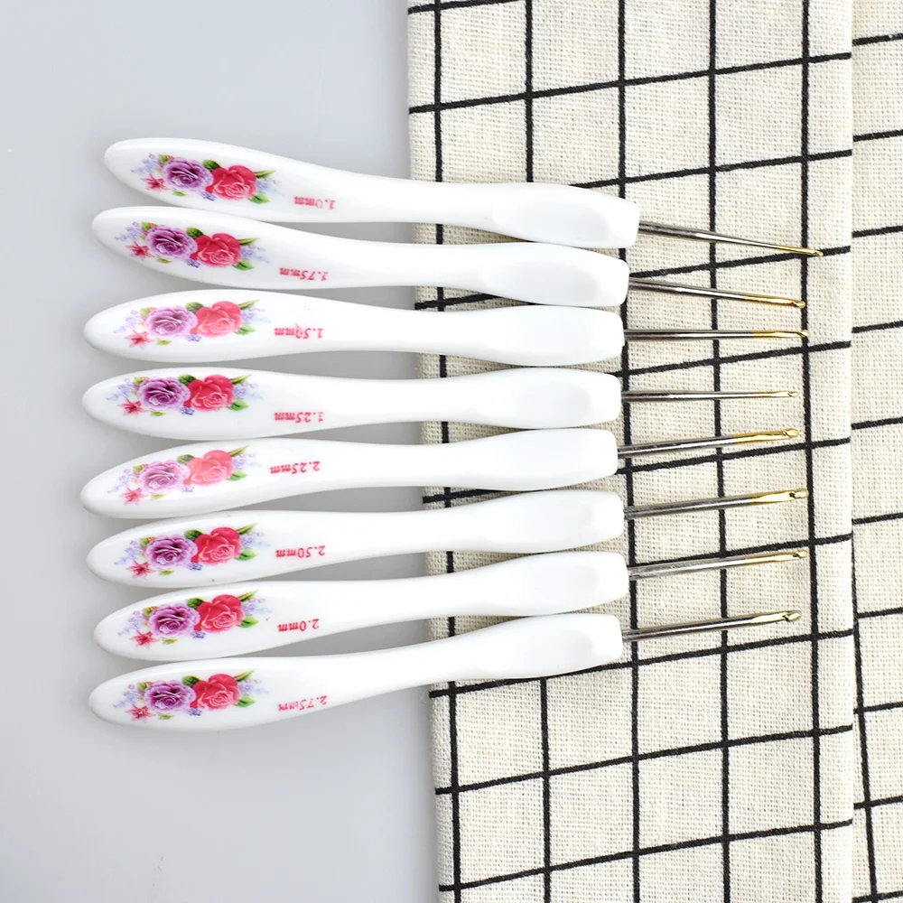 Looen Brand 8pcs/set Chinese Style Retro Floral Print Plastic Handle Aluminum Crochet Hooks Knitting Needles Crafts Weaving Tool
Looen Brand 8pcs/set Chinese Style Retro Floral Print Plastic Handle Aluminum Crochet Hooks Knitting Needles Crafts Weaving Tool