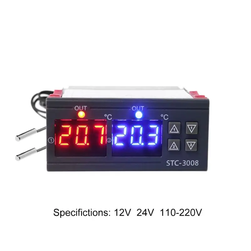 10A AC 110V 220V DC 12V 24V двойной цифровой Температура контроллер двойной термостат нагрева охлаждающей воды
10A AC 110V 220V DC 12V 24V двойной цифровой Температура контроллер двойной термостат нагрева охлаждающей воды