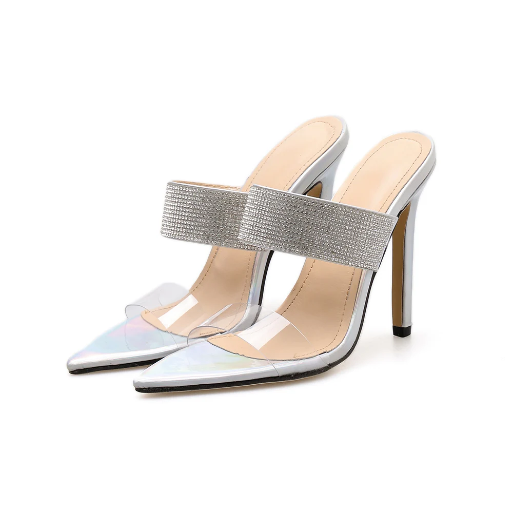 Slippers Women 2019 Summer New Arrival Rhinestone High Heels Slipper Pointed Out Wearing Fashion Leisure Women's Sandals
Slippers Women 2019 Summer New Arrival Rhinestone High Heels Slipper Pointed Out Wearing Fashion Leisure Women's Sandals