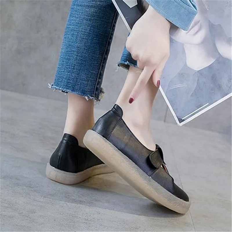 2019 New Autumn Genuine Leather Shoes Flat Shoes Soft Comfortable Fashion Casual Shoes Non-slip Wear Shallow Mouth Women Shoes
2019 New Autumn Genuine Leather Shoes Flat Shoes Soft Comfortable Fashion Casual Shoes Non-slip Wear Shallow Mouth Women Shoes