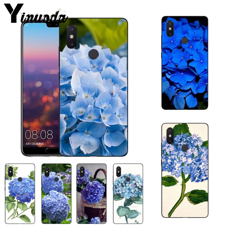 Уникальный чехол для телефона Yinuoda с голубым цветком гортензии Xiaomi Mi 6 Mix2 Mix2S Note3 8