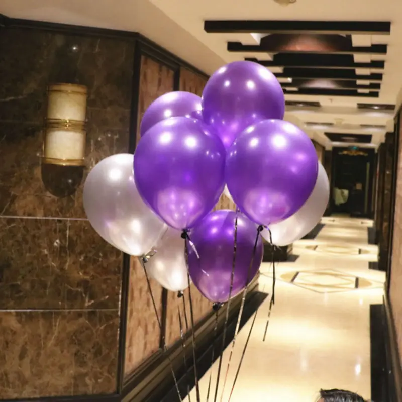 12 inch 2.8g Purple and Silver pearl balloons 50 pcs/ lot Latex round balloons wedding birthday party kids toys Metallic globos
12 inch 2.8g Purple and Silver pearl balloons 50 pcs/ lot Latex round balloons wedding birthday party kids toys Metallic globos