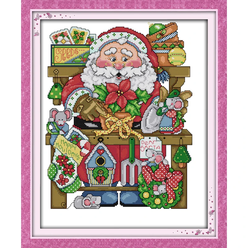 Everlasting Love Happy Christmas Ecological Cotton Cross Stitch 11CT And 14CT Printed New Store Sales Promotion
Everlasting Love Happy Christmas Ecological Cotton Cross Stitch 11CT And 14CT Printed New Store Sales Promotion