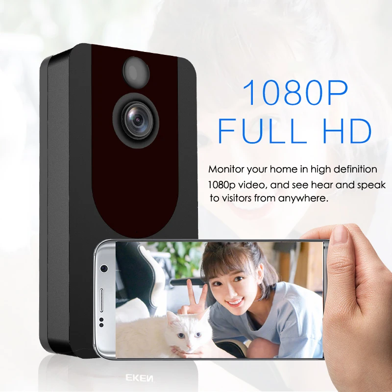 EKEN V7 видео doorbell1080p с ringtone ночного видения беспроводной мониторинг безопасности