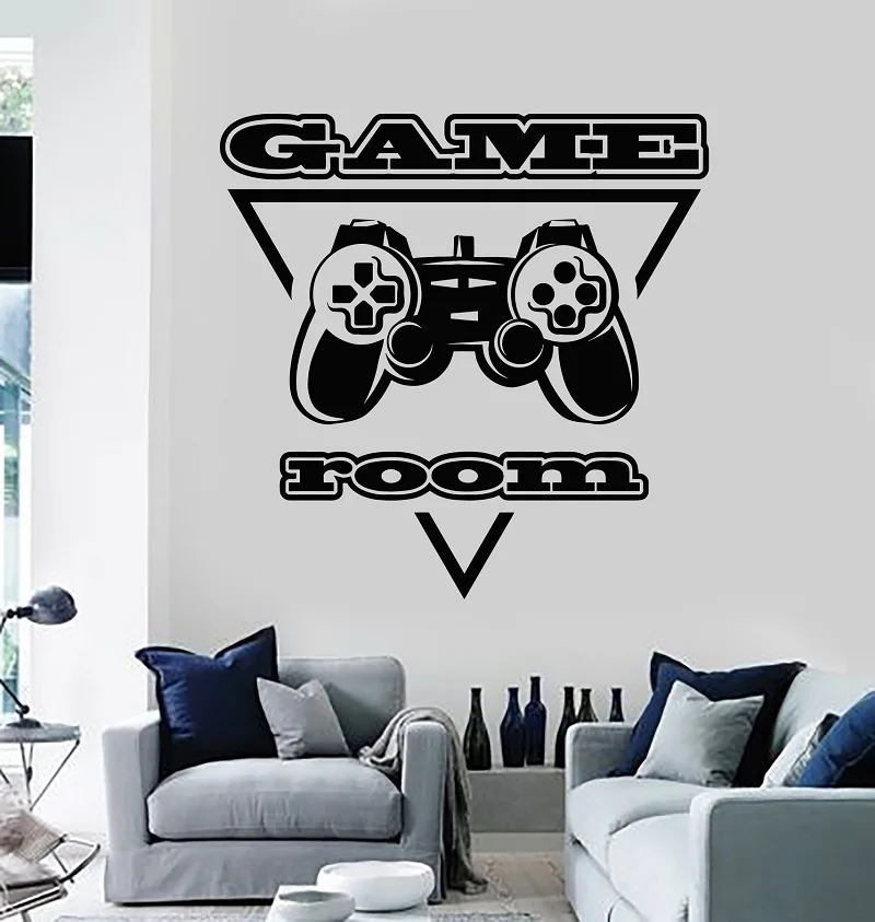 Vinyl wall decal PC game player joystick video game game room sticker mural game fan teen boy bedroom home decor 2YX26
Vinyl wall decal PC game player joystick video game game room sticker mural game fan teen boy bedroom home decor 2YX26