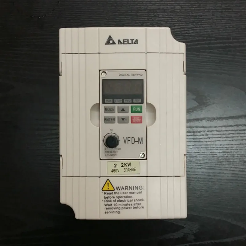 Delta Инвертор, Delta вход 3ph 380 В выход 3ph инвертор VFD022M43B 0 ~ 480 В 5A 0,1 ~ 400 Гц кВт 3 л.с.
Delta Инвертор, Delta вход 3ph 380 В выход 3ph инвертор VFD022M43B 0 ~ 480 В 5A 0,1 ~ 400 Гц кВт 3 л.с.